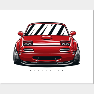 Red Roadster Posters and Art